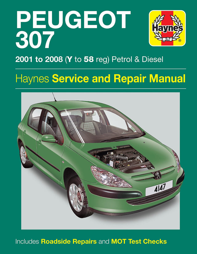 Peugeot 307 Petrol & Diesel (01 - 08) Haynes Repair Manual