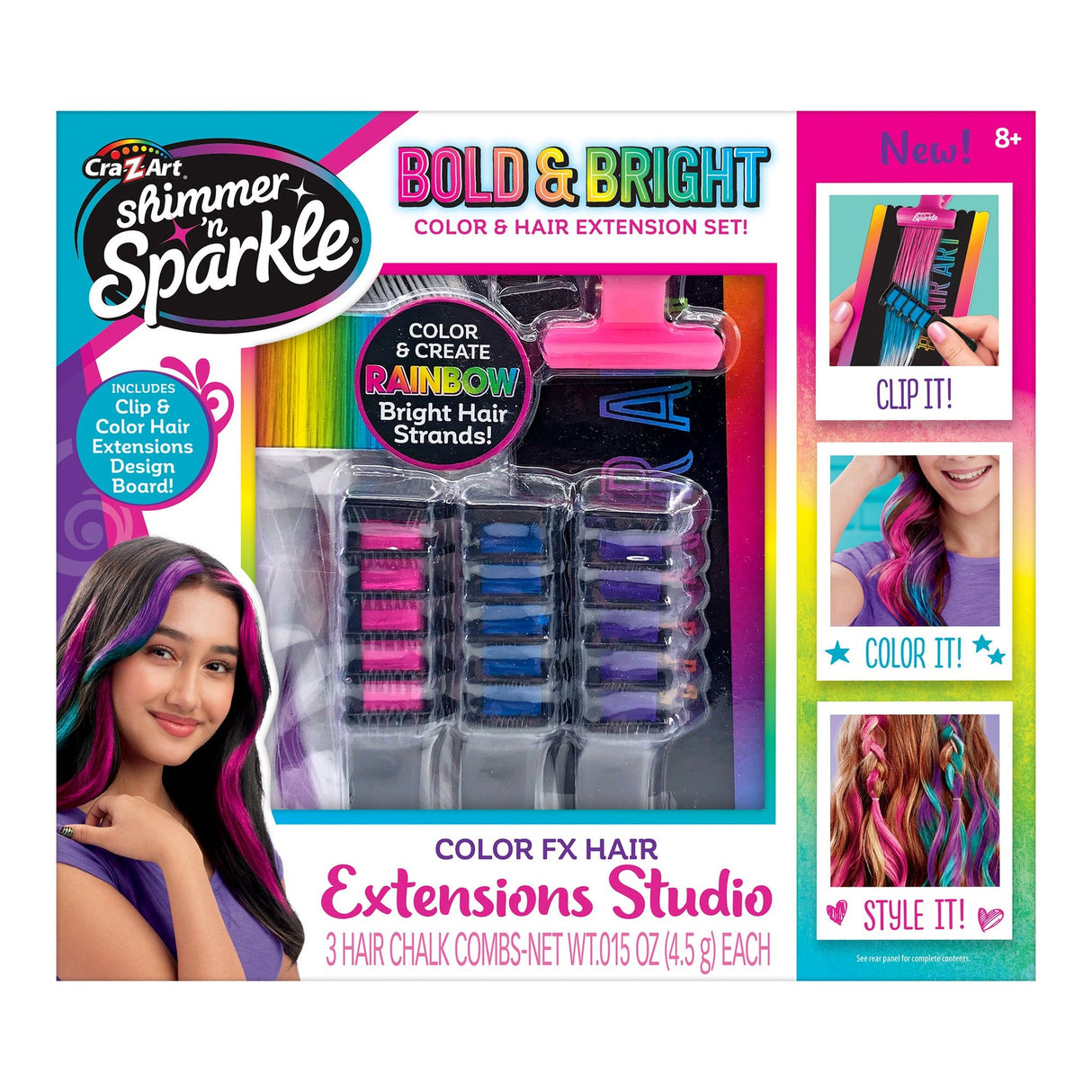 Shimmer 'n Sparkle Color Fx Hair Extensions Studio - Starter Set