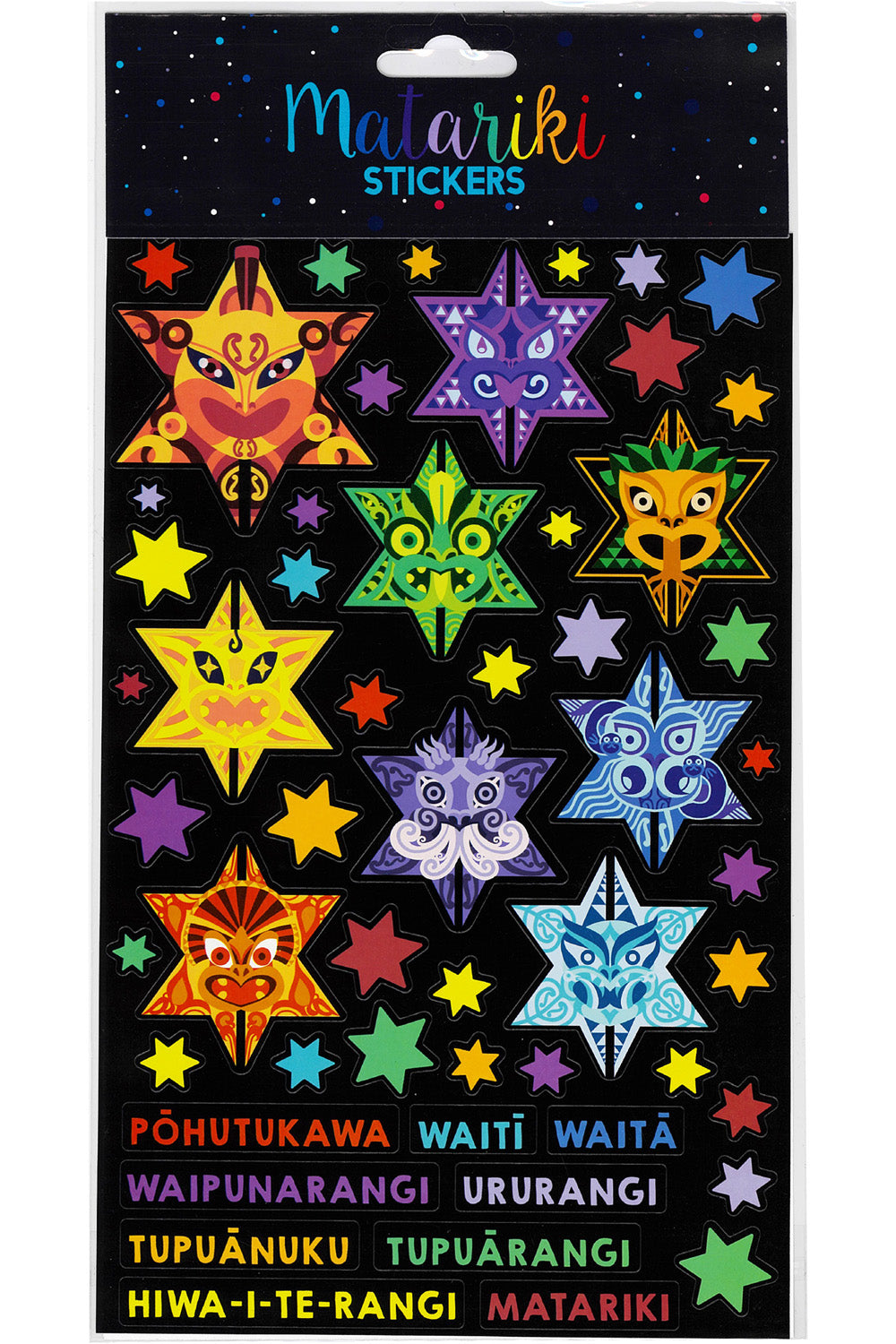 NZ Matariki Cluster Stickers (170x275mm)