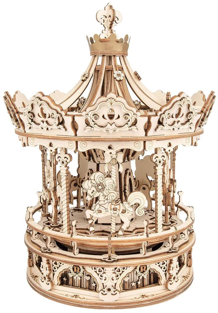 Rokr: Romantic Carousel DIY Miniature Puzzle Kit - (AMK62)