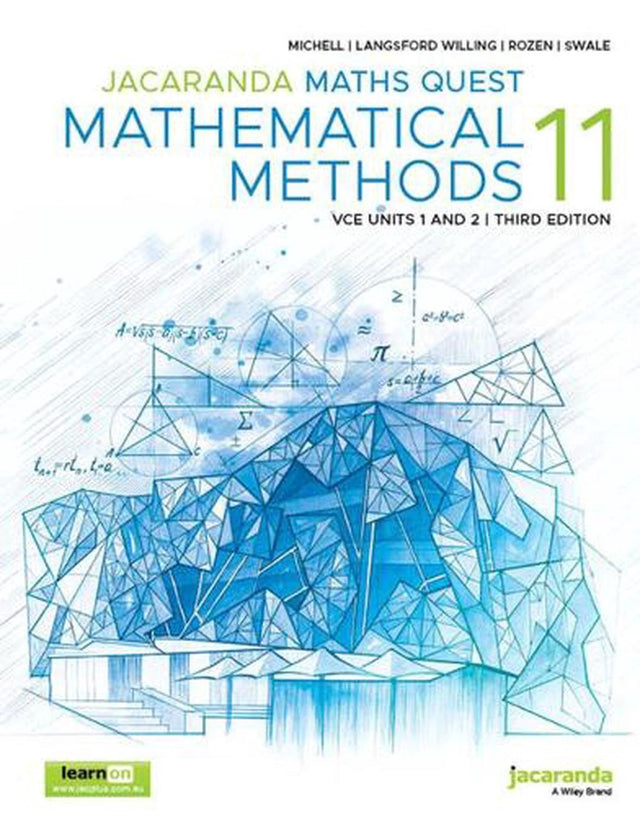 Jacaranda Maths Quest 11 Mathematical Methods VCE Units 1 and 2 3e learnON and Print