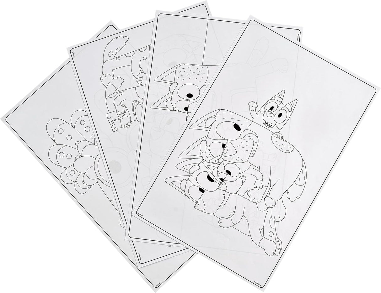 Crayola Giant Coloring Pages Foldalope Bluey 18 Pages