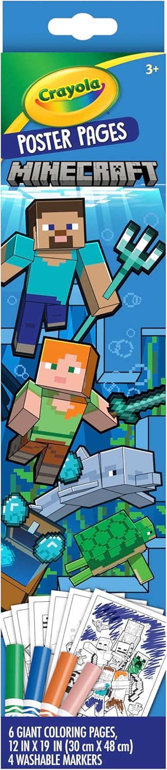 Crayola Poster Pages Minecraft