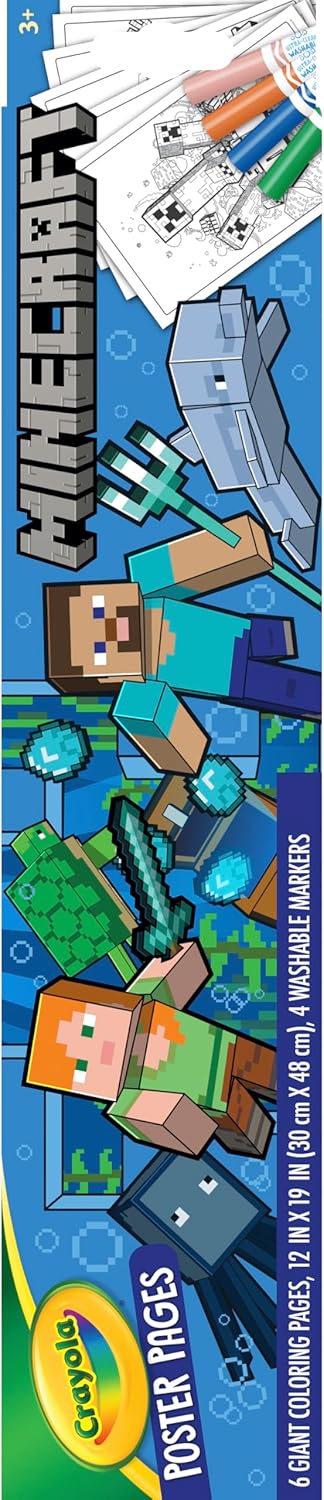 Crayola Poster Pages Minecraft