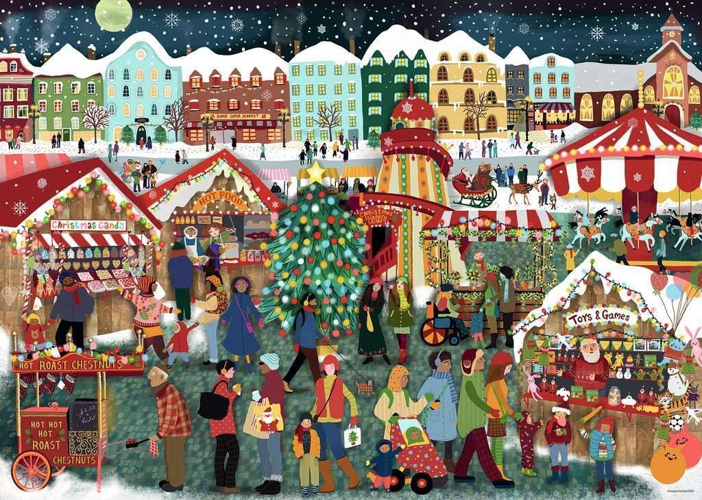 Ravensburger - Christmas Market - 1000 Piece