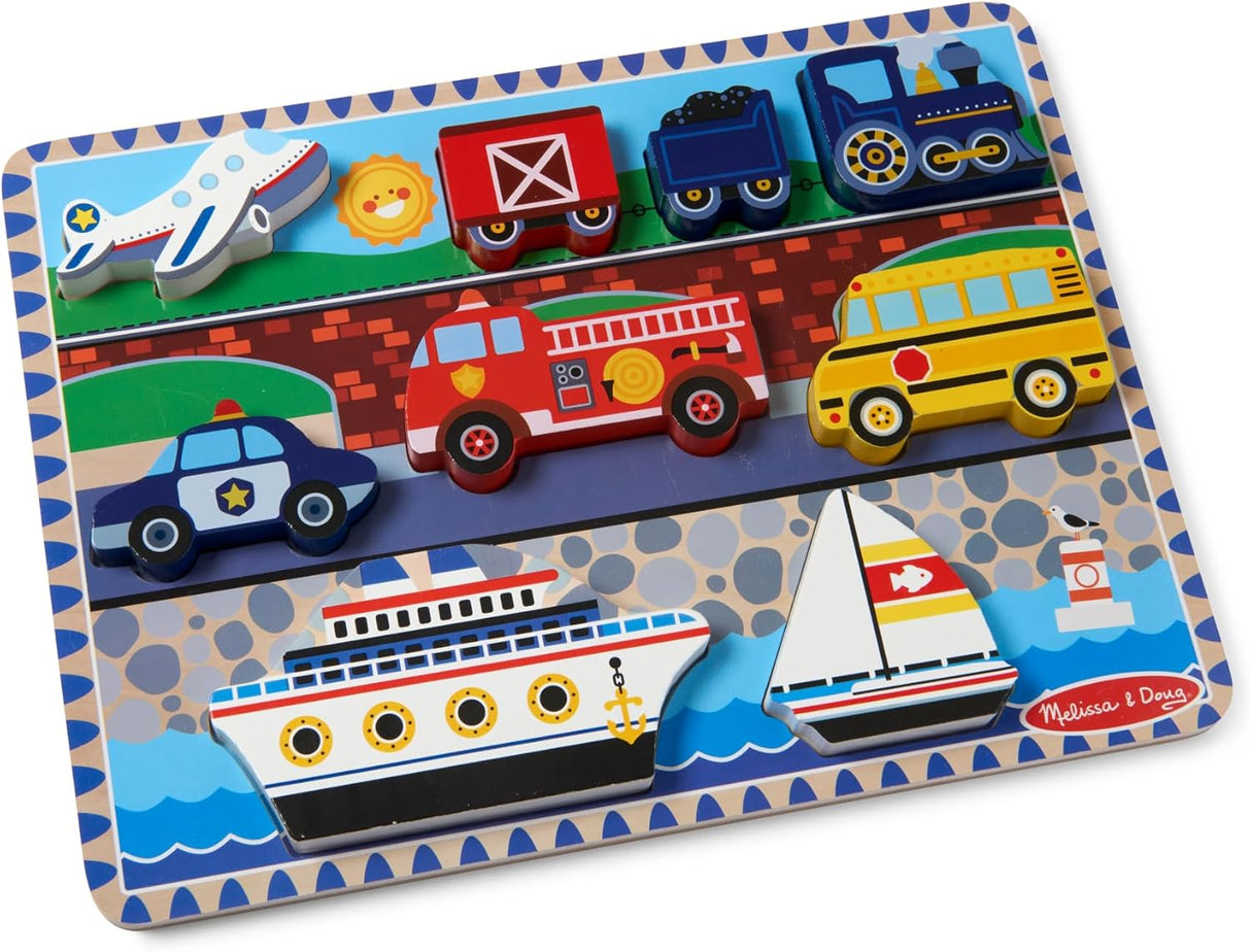 Melissa & Doug - Vehicles Chunky Puzzle