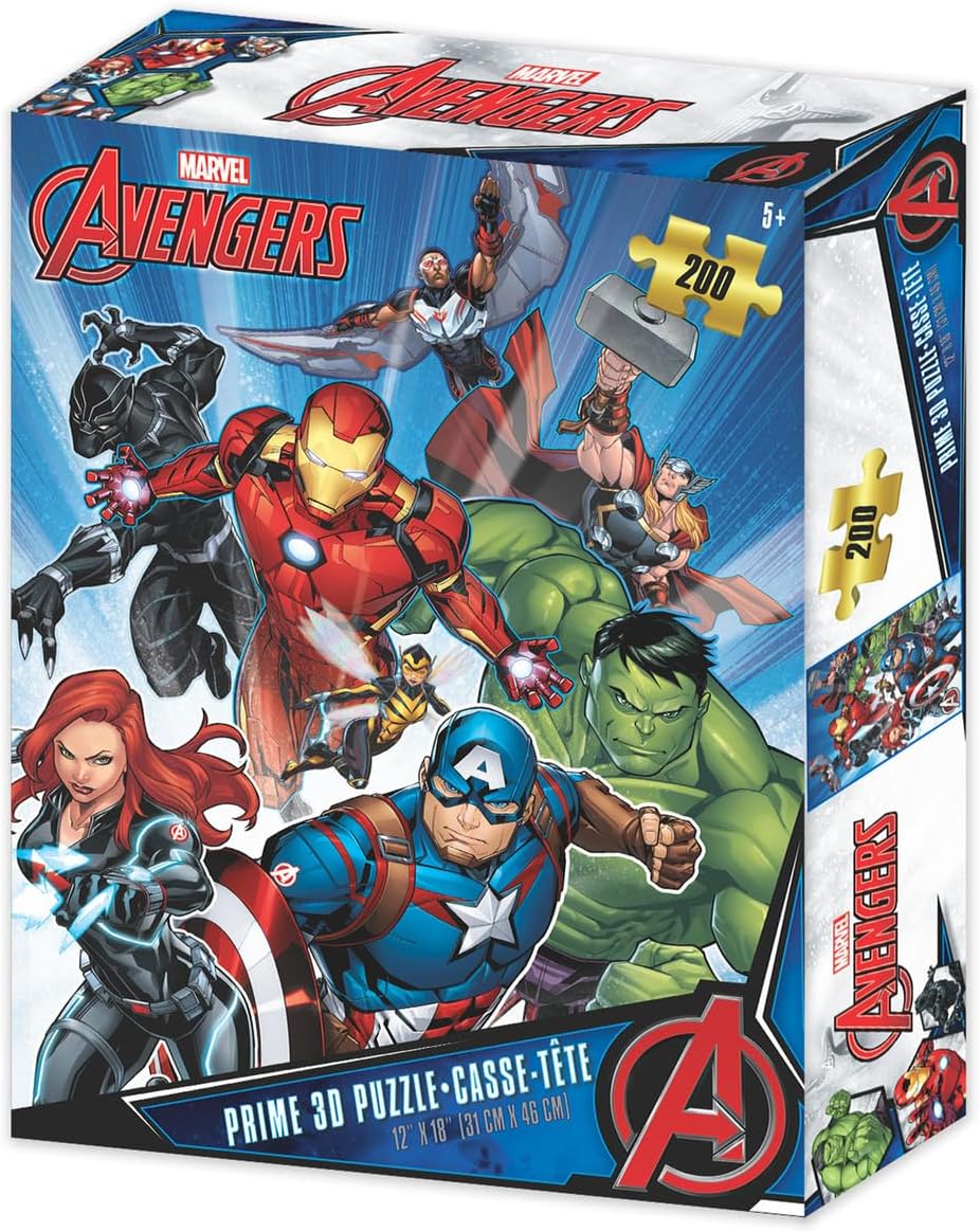Prime3D Marvel Avengers - 200 Piece 3D Puzzle – Book Hero