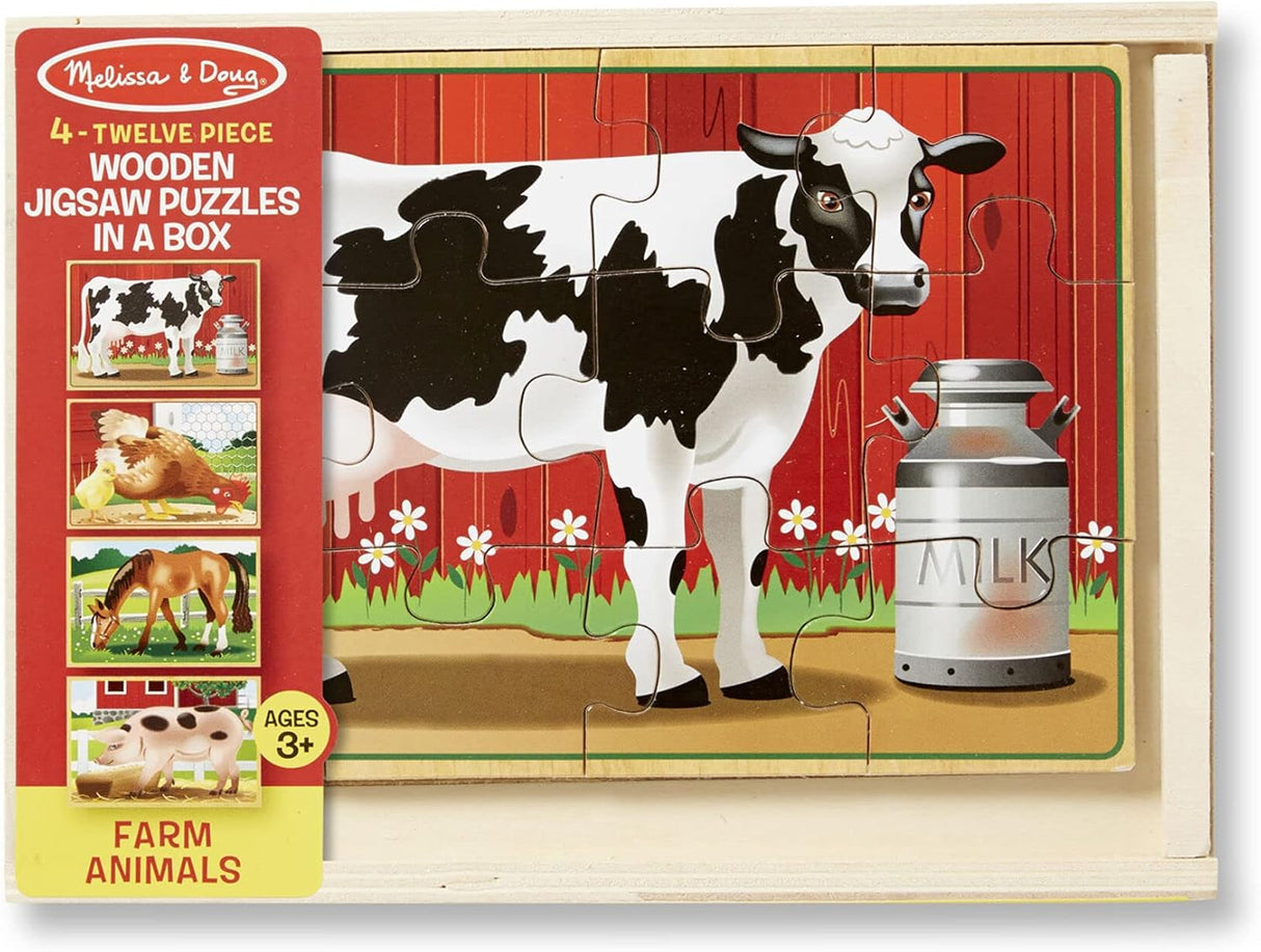 Melissa & Doug - Farm Puzzles In A Box