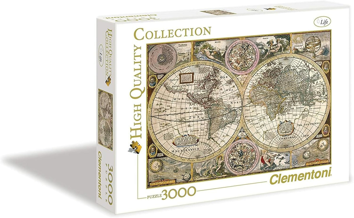Clementoni World Map Jigsaw Puzzle - 3000 Piece - High Quality Collection - (33531)