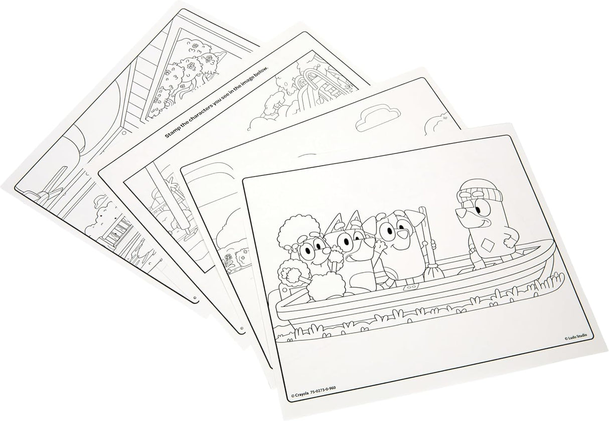 Crayola Color Wonder Magic Light Up Stamper Kit Bluey