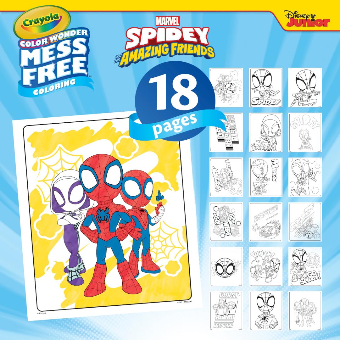 Crayola Color Wonder Foldalope Spidey and His Amazing Friends