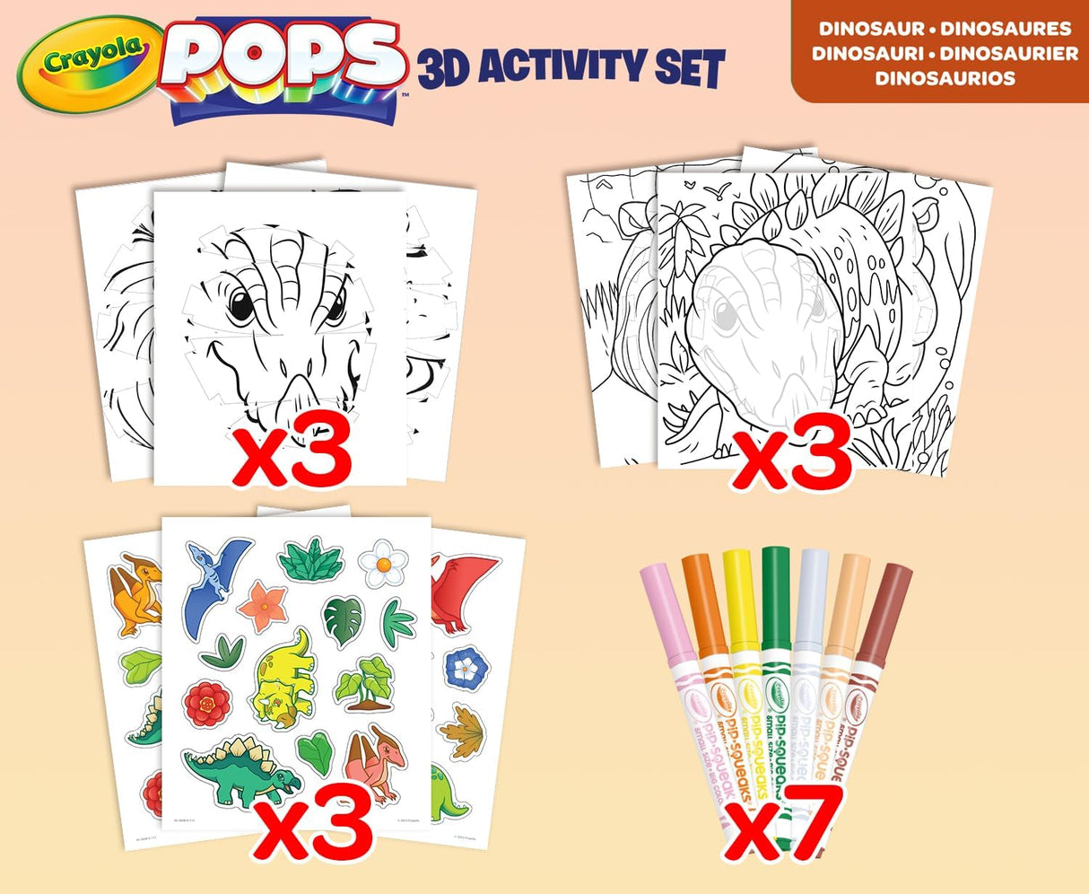 Crayola POPS 3-D Activity Set Dinosaurs