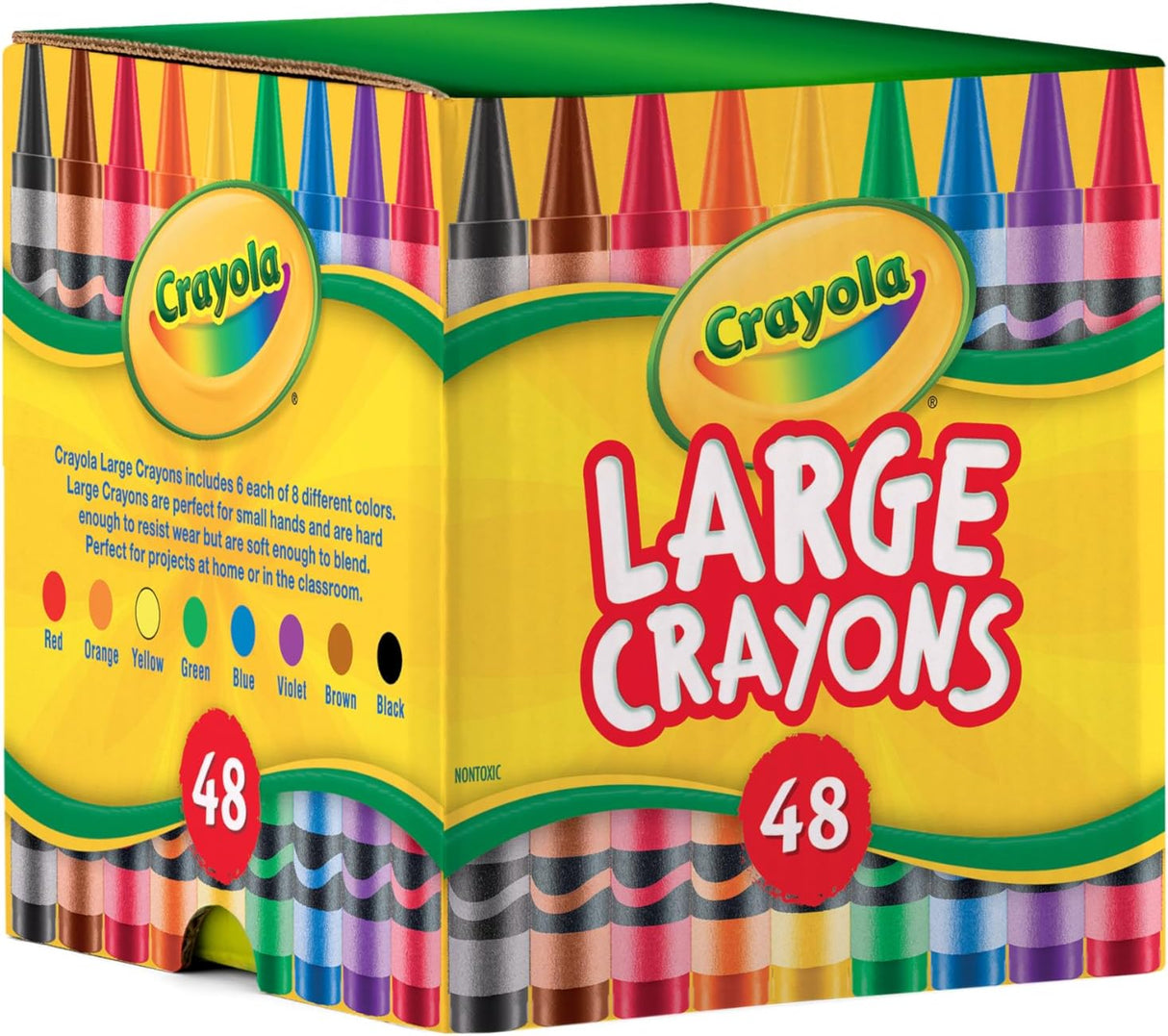 Crayola Large Crayons Desk Pack 48 Pieces