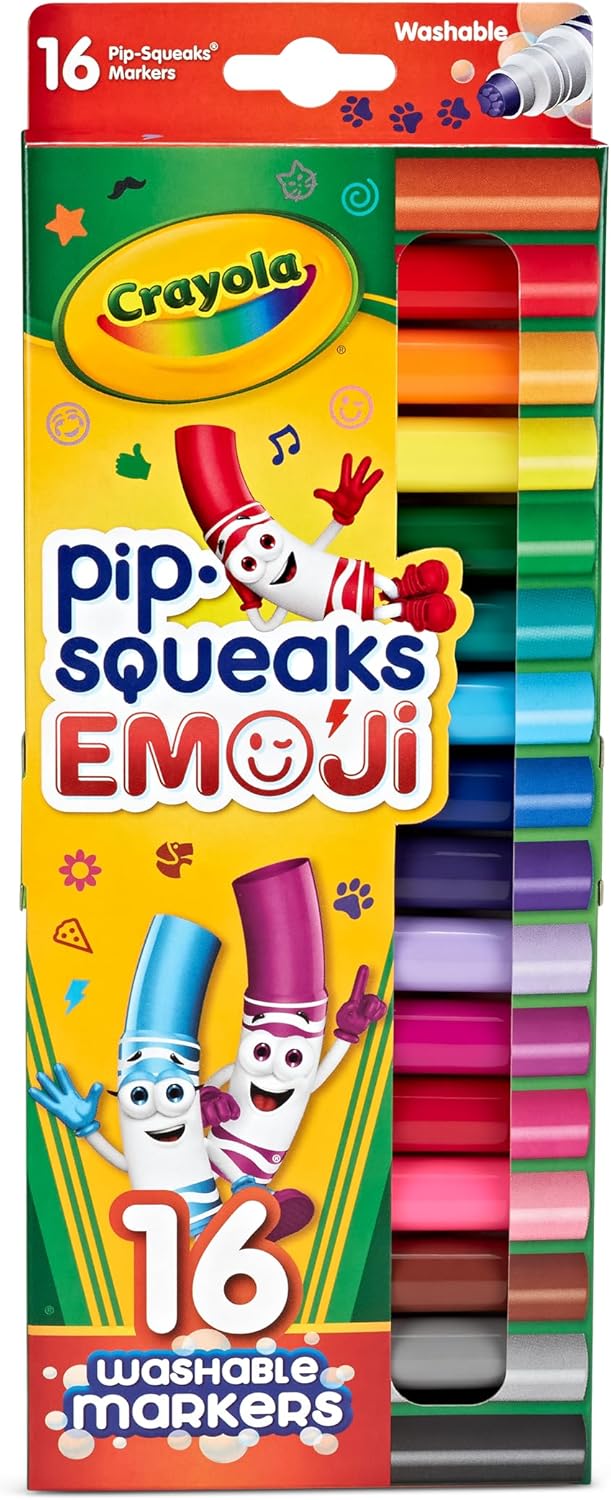 Crayola PipSqueak Emoji Markers 16 Pack