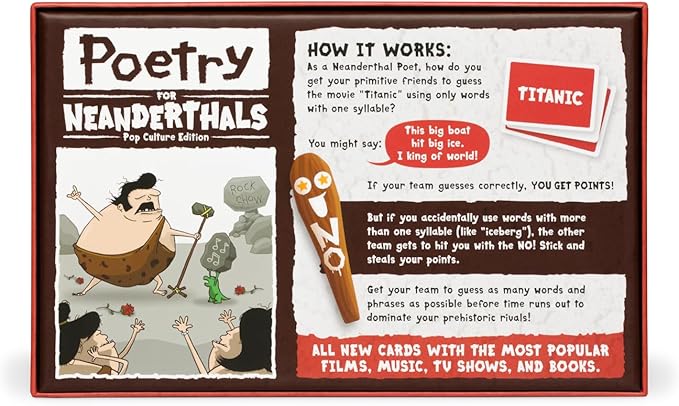 Poetry for Neanderthals Pop Culture Edition (by Exploding Kittens)