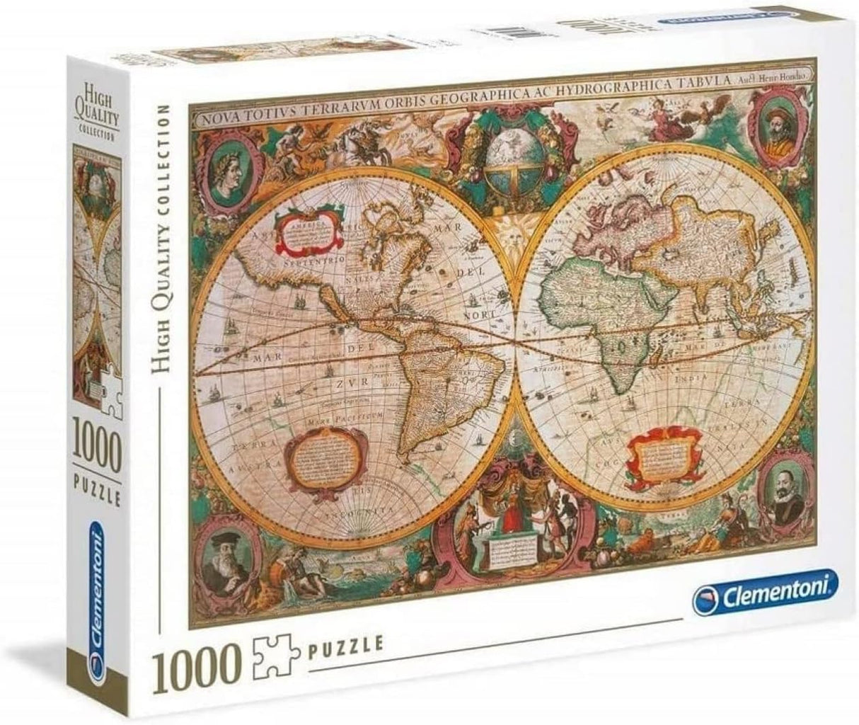 Clementoni Antique World Map Jigsaw Puzzle - 1000 Piece - High Quality Collection - (31229)