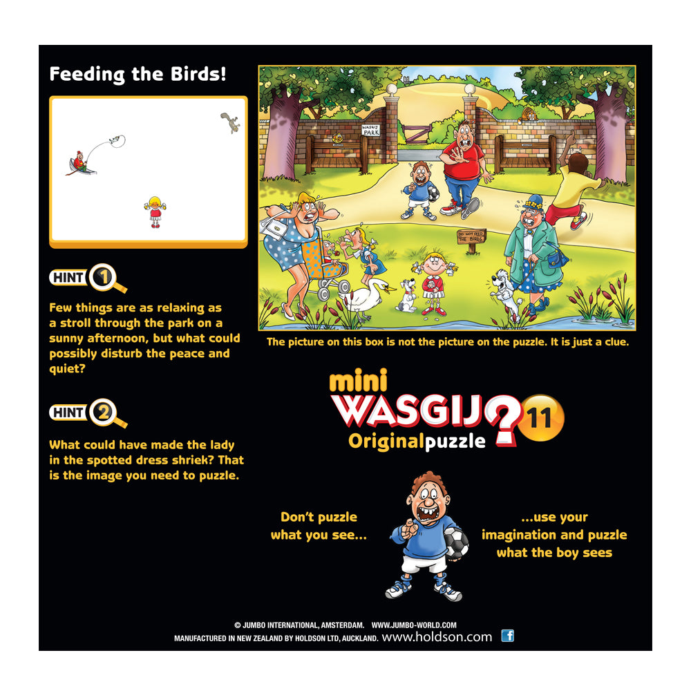 Wasgij Mini Original #11 100pc Jigsaw Puzzle - Feeding the Birds!