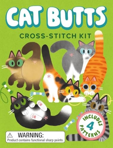 Cat Butts Cross-Stitch Kit