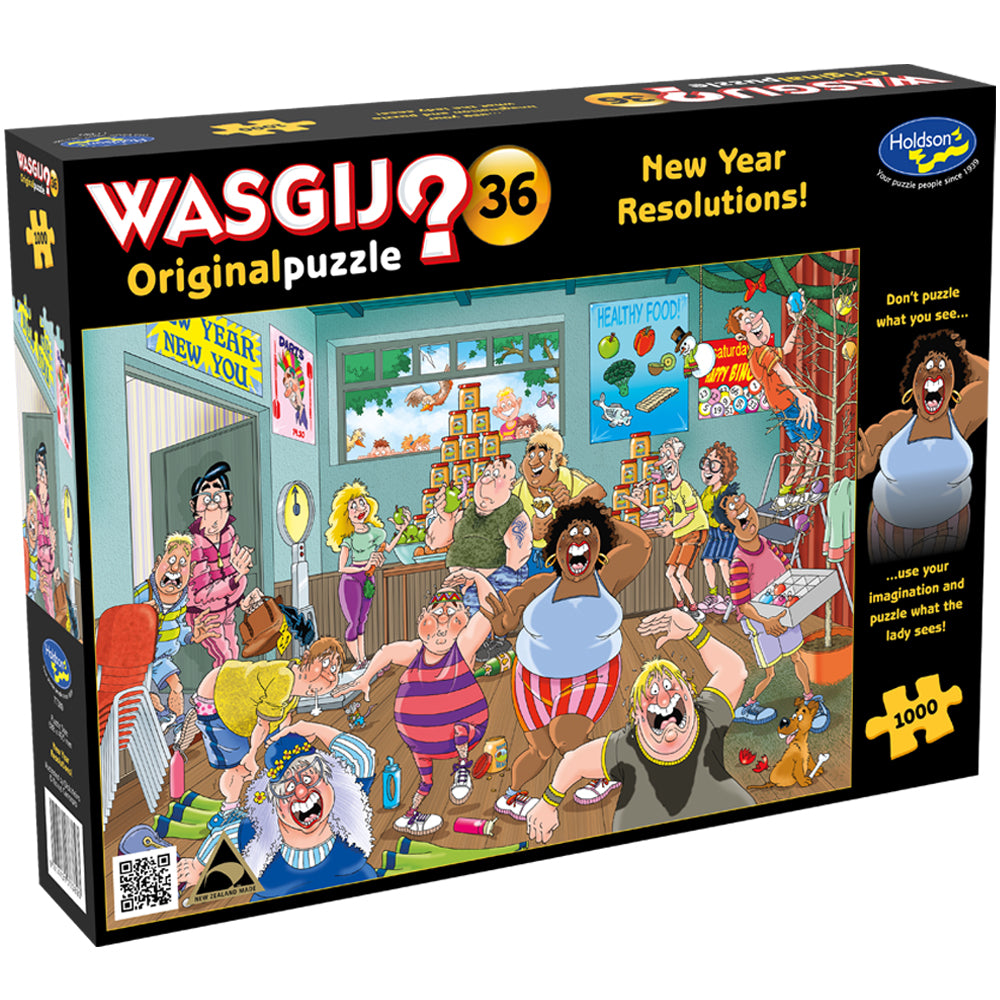 Wasgij Original #36 1000pc Puzzle - New Year Resolutions!