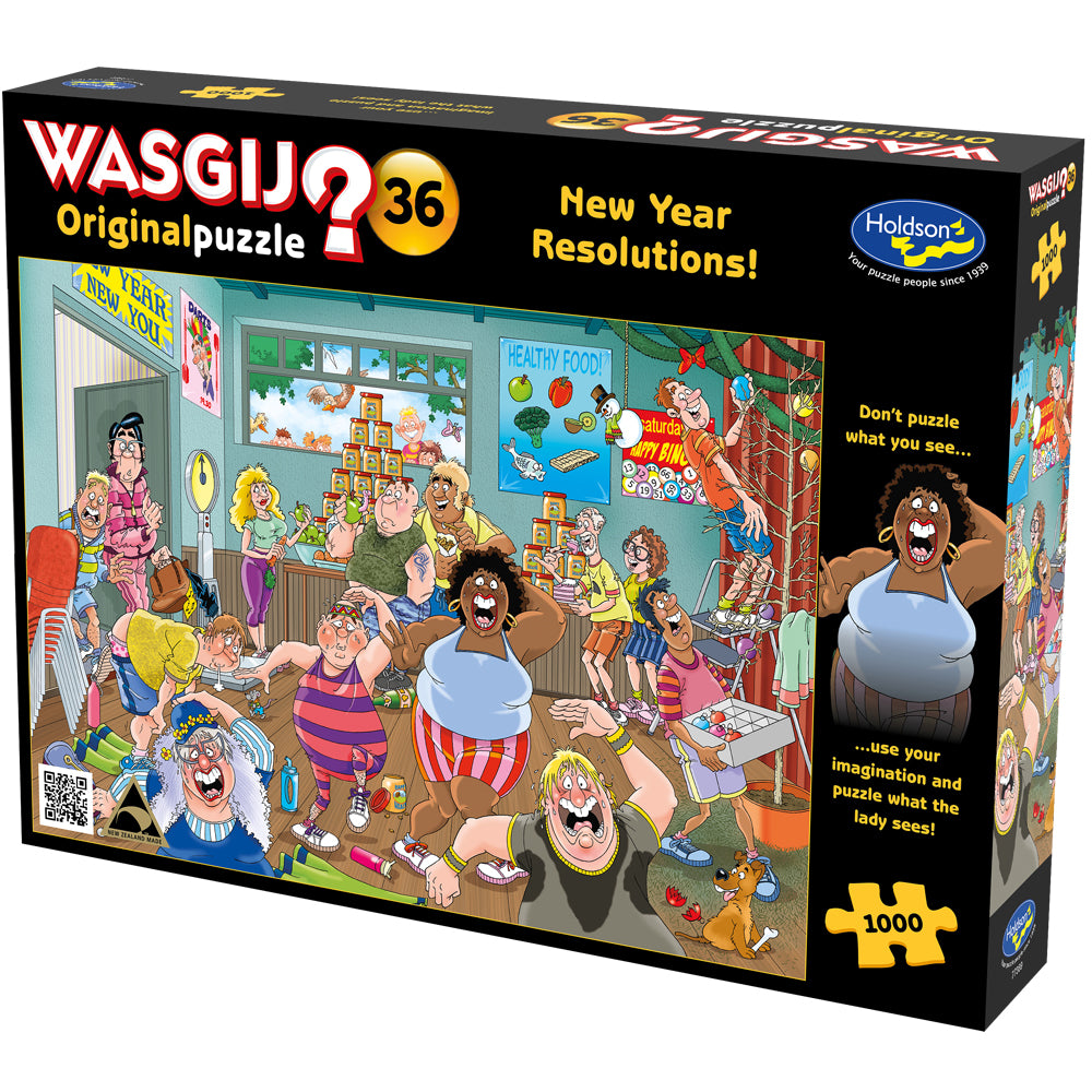 Wasgij Original #36 1000pc Puzzle - New Year Resolutions!