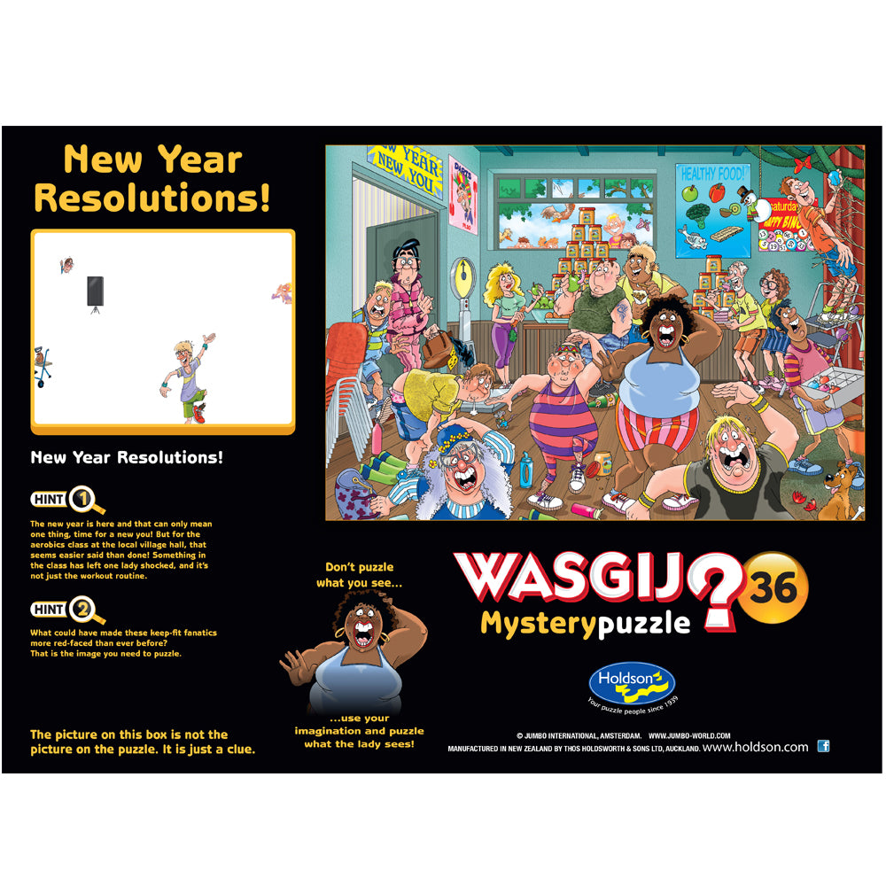 Wasgij Original #36 1000pc Puzzle - New Year Resolutions!