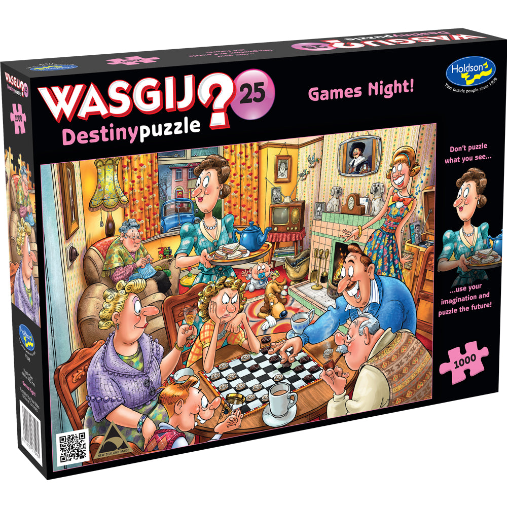 Wasgij Destiny #25 1000pc Jigsaw Puzzle - Games Night