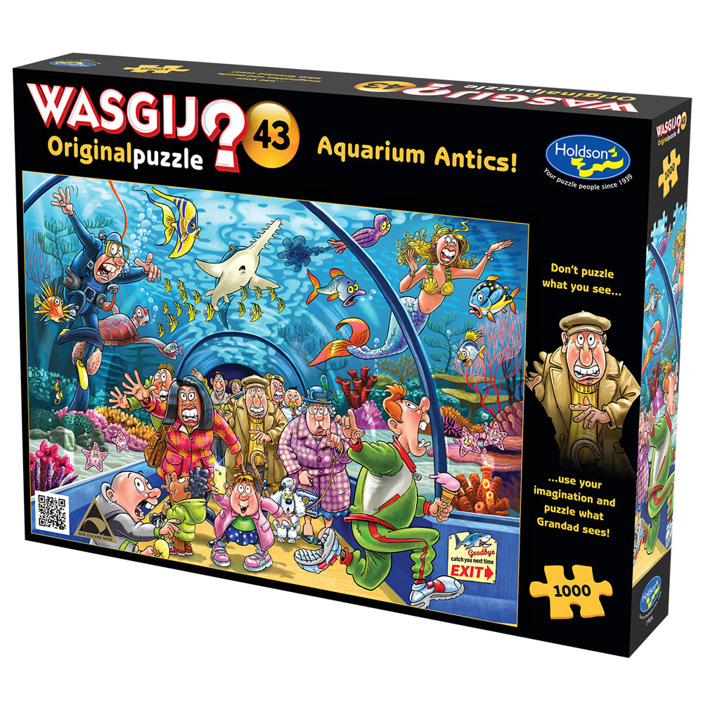 Wasgij Original #43 1000pc Jigsaw Puzzle - Aquarium Antics!