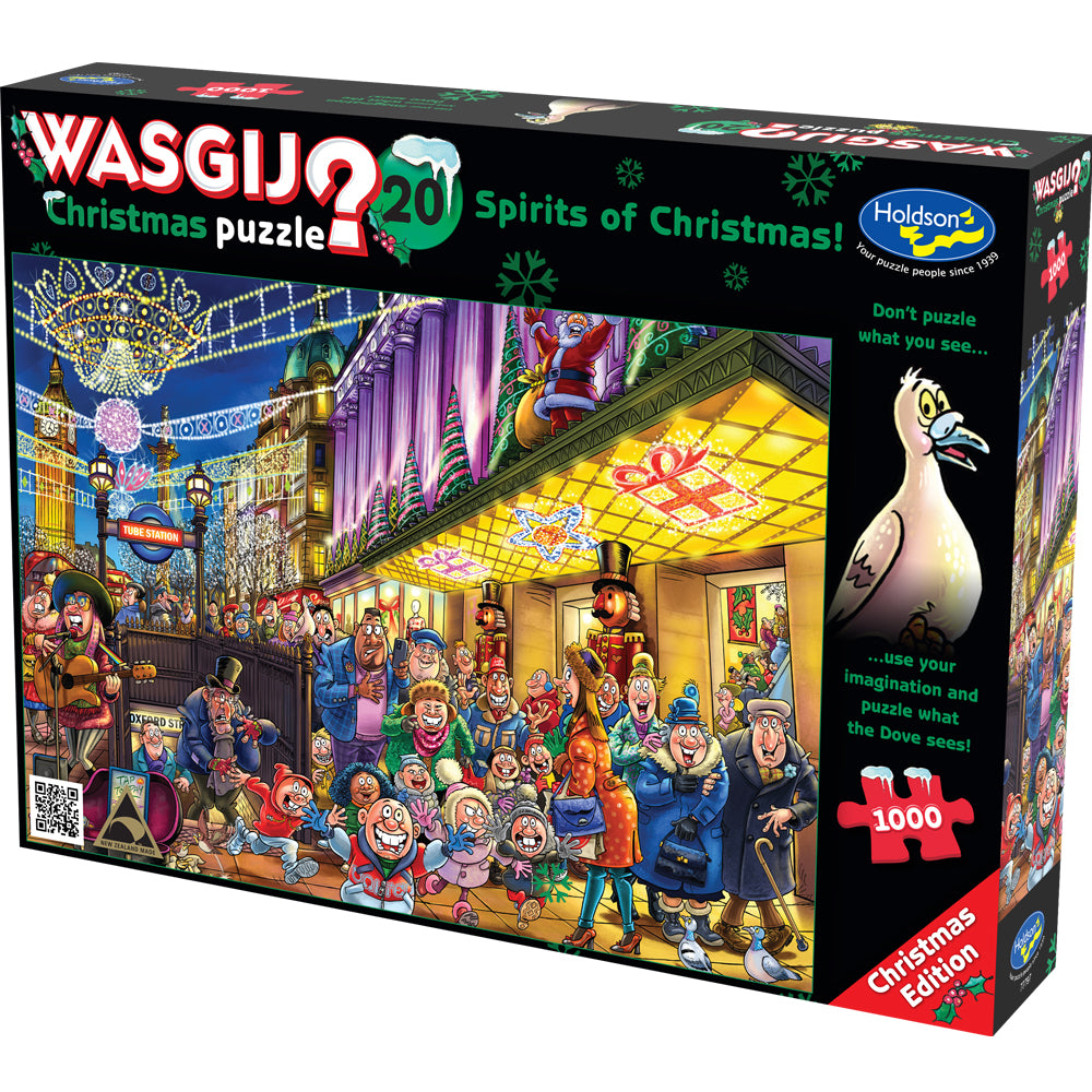 Wasgij Christmas #20 1000 Piece Jigsaw Puzzle Spirits of Christmas!