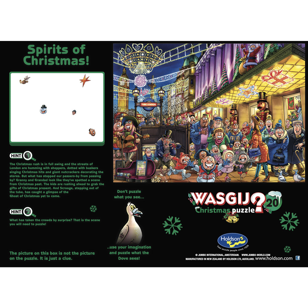 Wasgij Christmas #20 1000 Piece Jigsaw Puzzle Spirits of Christmas!