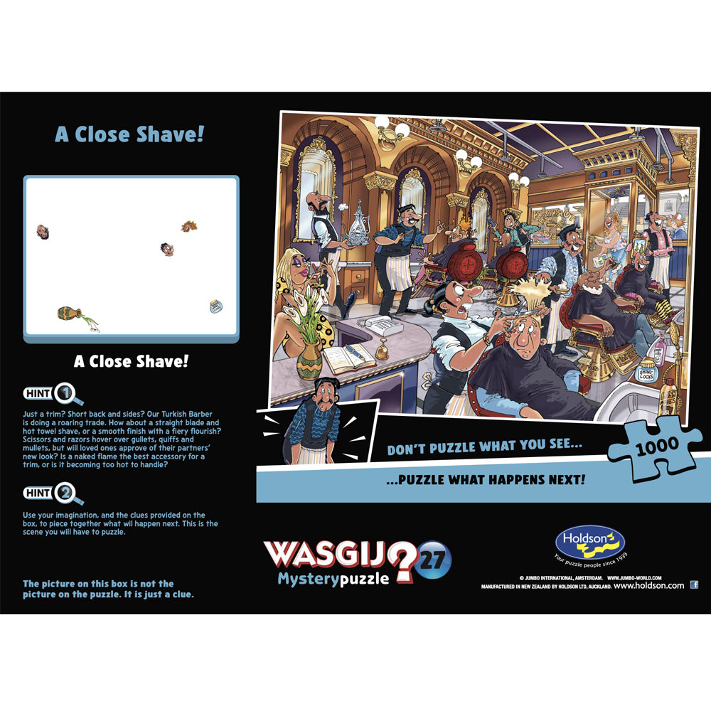 Wasgij Mystery #27 1000 Piece Jigsaw Puzzle - A Close Shave