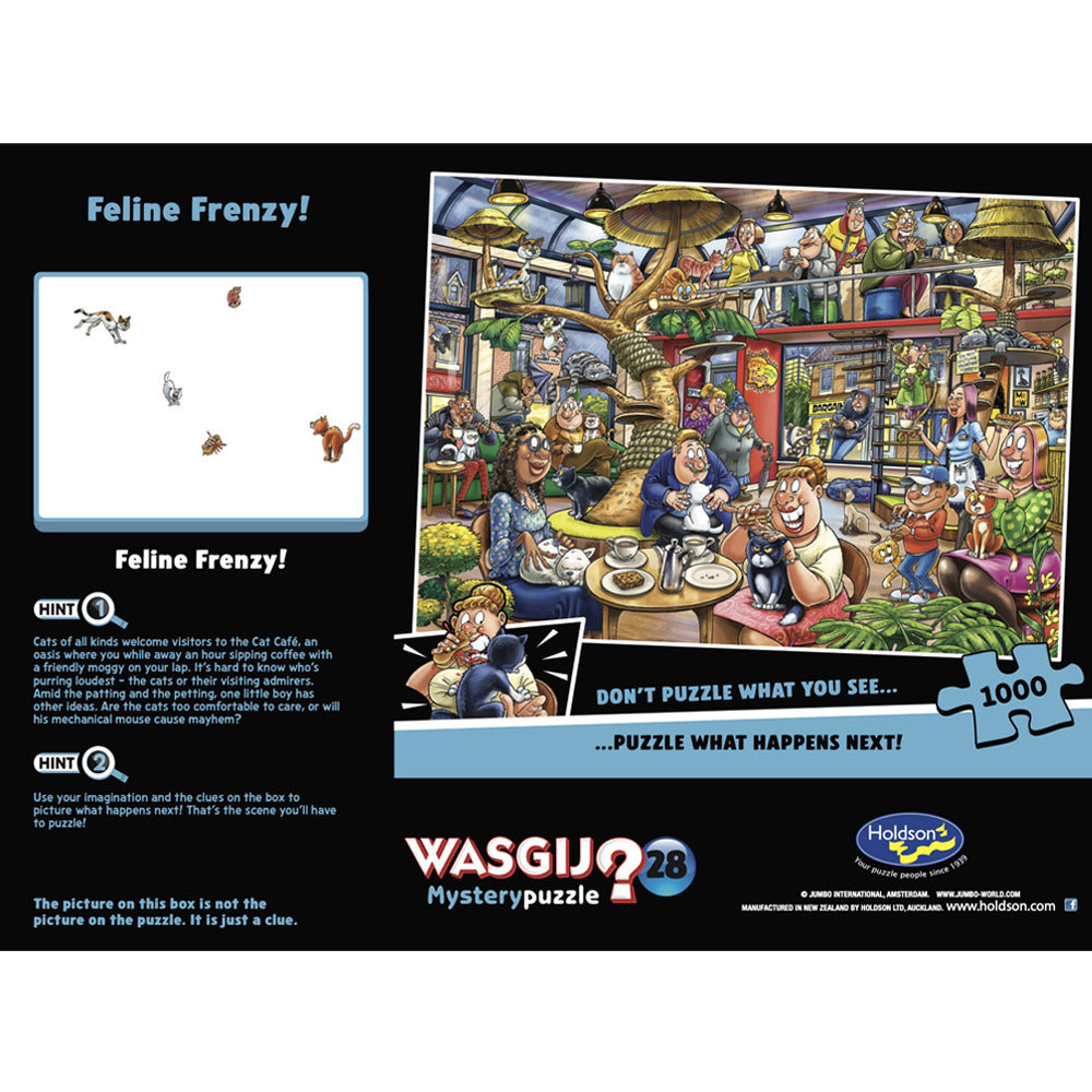 Wasgij Mystery #28 1000pc Jigsaw Puzzle Feline Frenzy