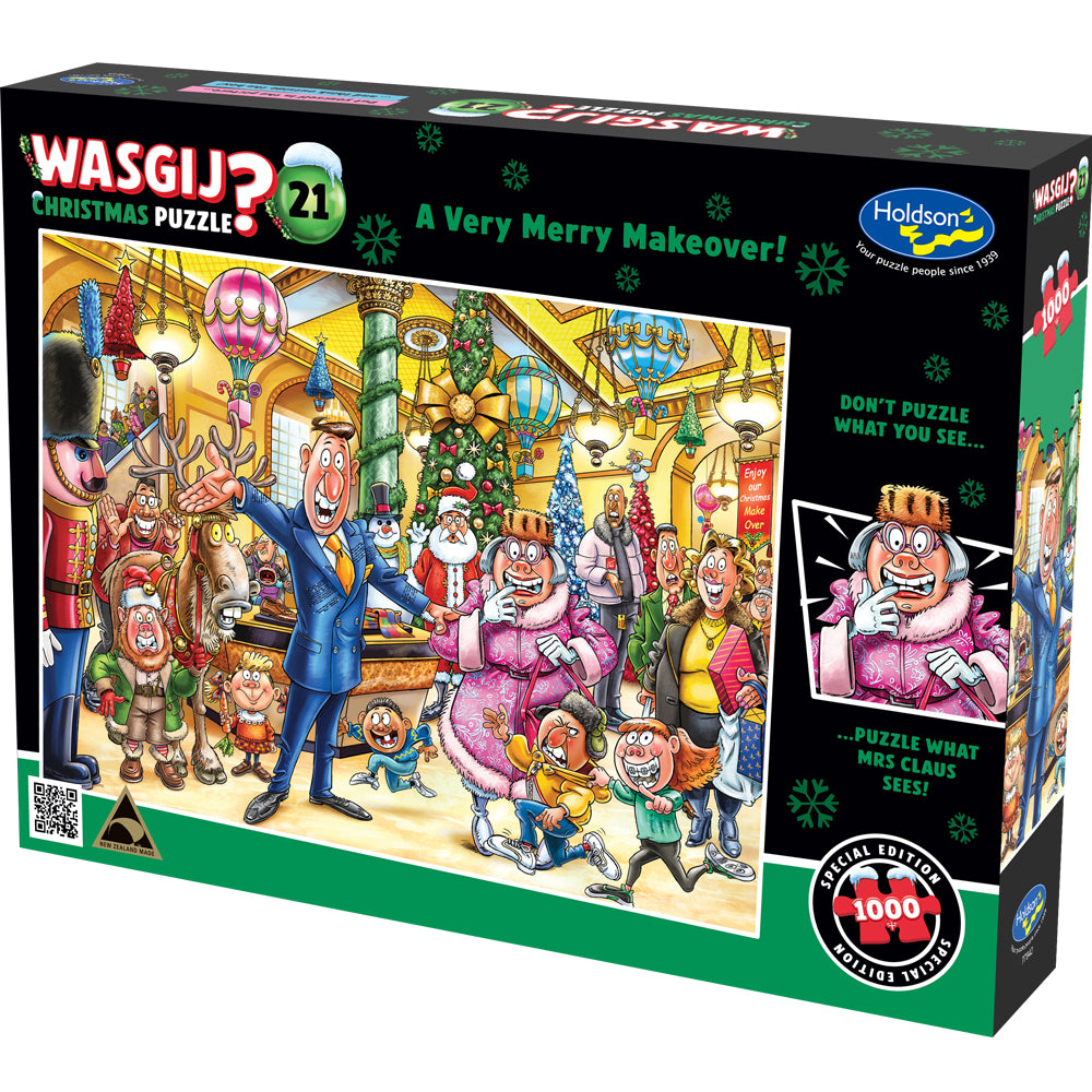 Wasgij Christmas #21 1000pc Jigsaw Puzzle - A Very Merry Makeover!