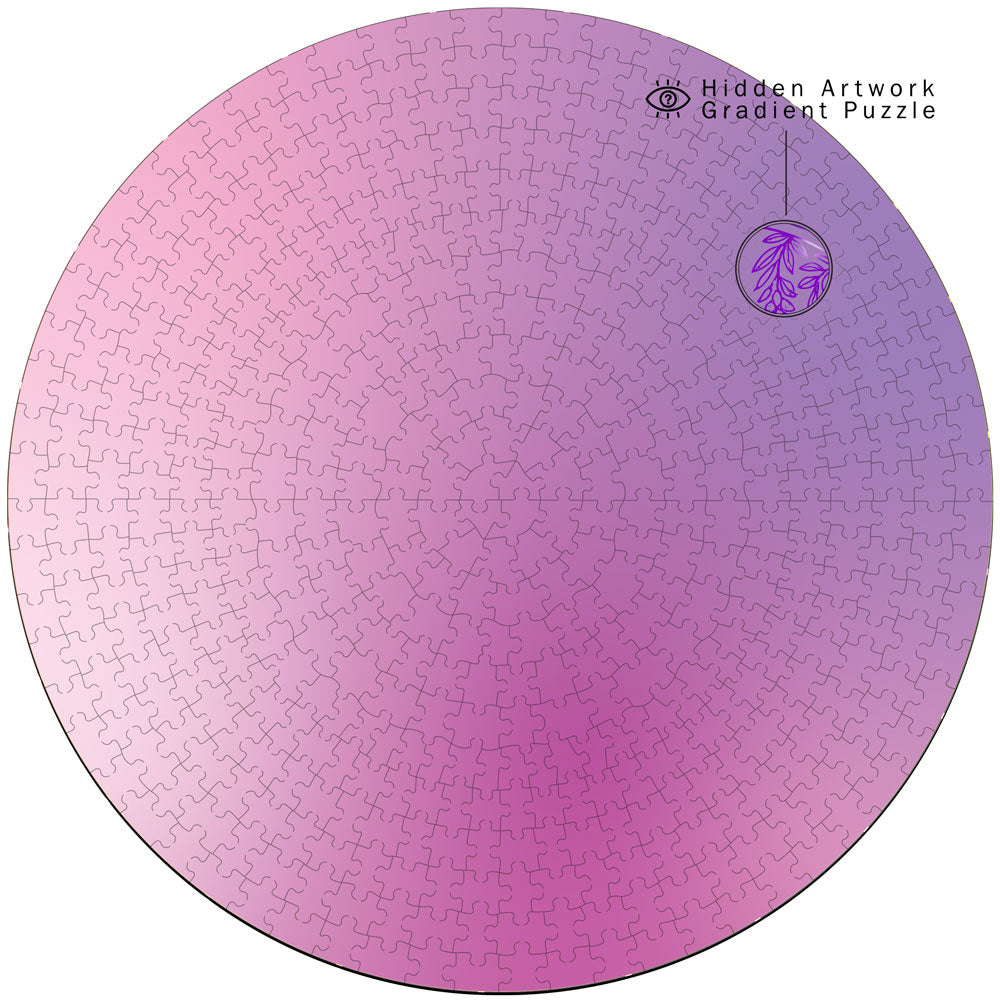 Cloudberries: Aura Amethyst Bloom 500pc Secret Image Puzzle