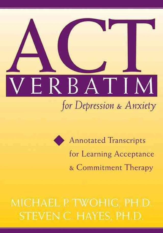 Act Verbatim for Depression and Anxiety