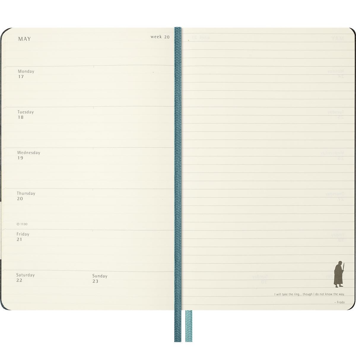 Moleskine: Limited Edition LOTR Diary - 12 Month Weekly + Notes HC Large 2027