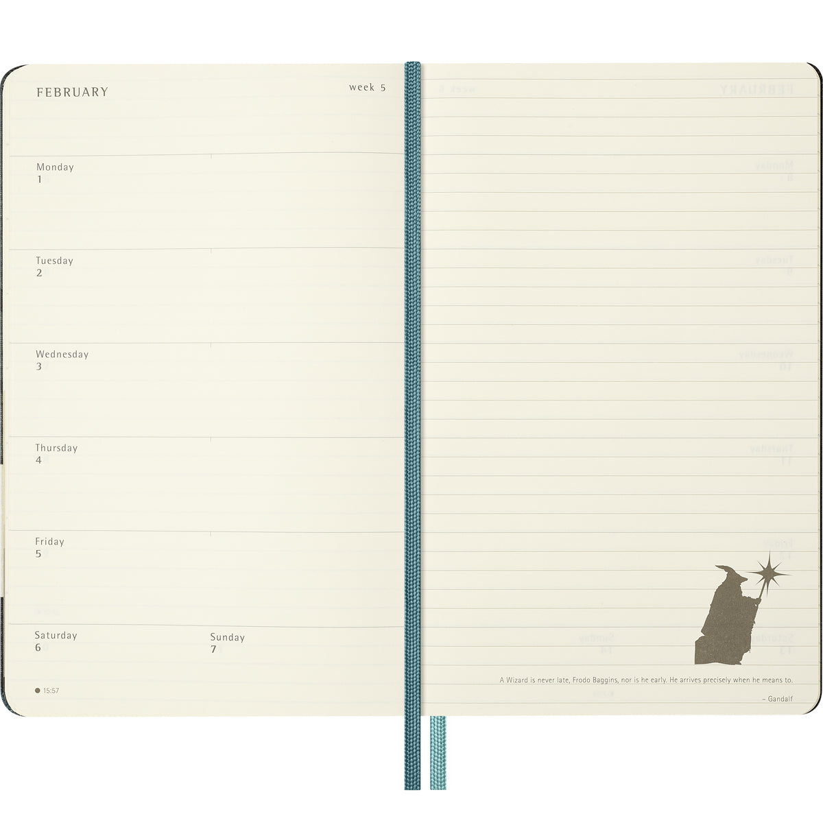 Moleskine: Limited Edition LOTR Diary - 12 Month Weekly + Notes HC Large 2027