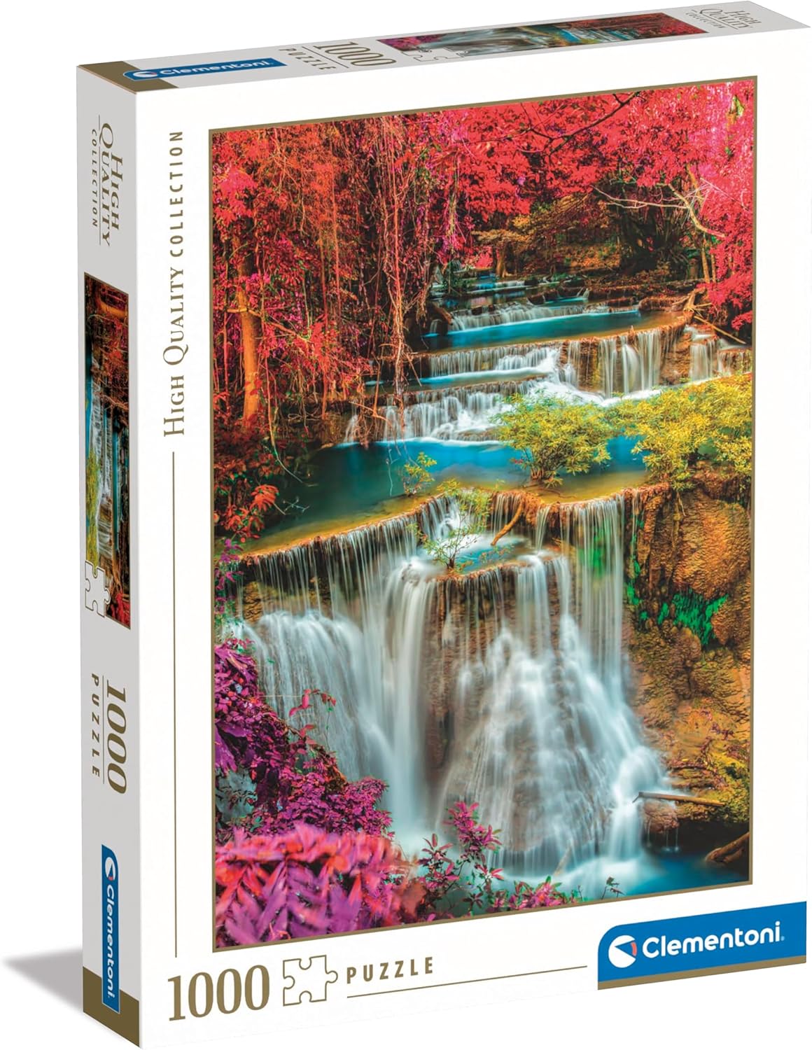 Clementoni Colourful Thai Falls Jigsaw Puzzle - 1000 Piece - High Quality Collection - (39821)