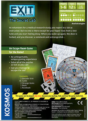 Exit the Game the Secret Lab
