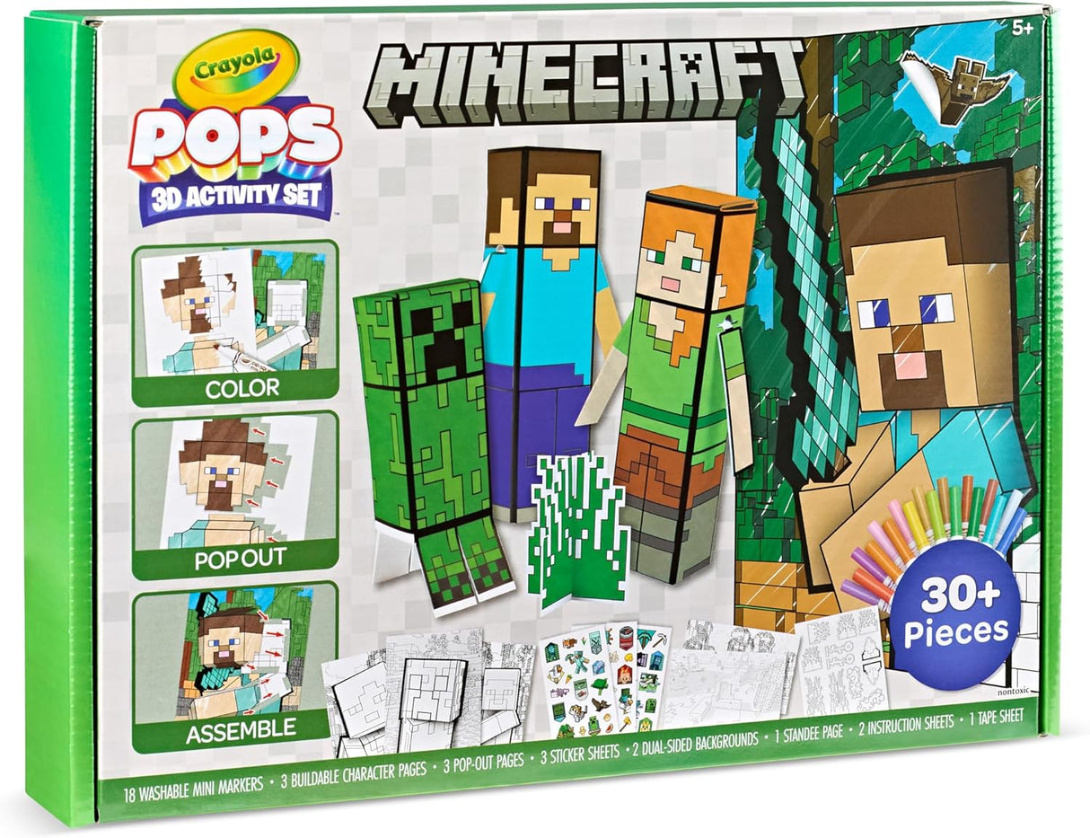Crayola POPS 3D Activity Super Set Minecraft