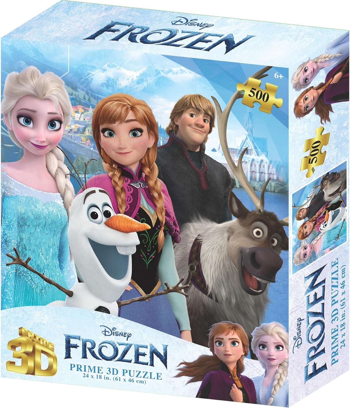 Prime3D Disney Frozen - 500 Piece 3D Puzzle