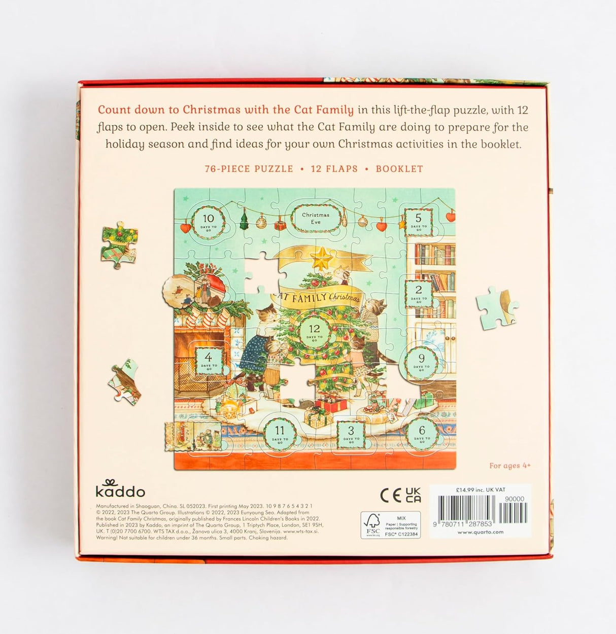 Cat Family Christmas Lift-the-Flap Puzzle