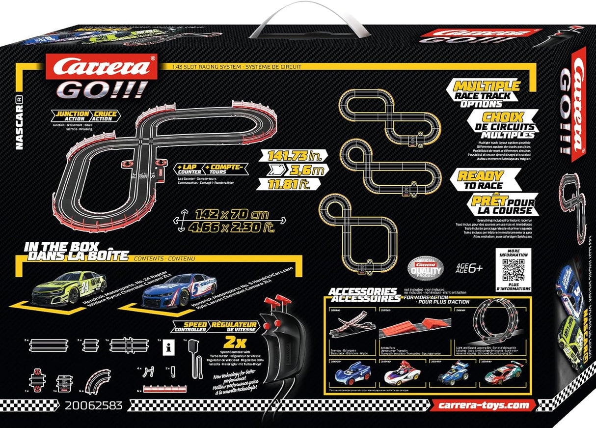 Carrera GO!!! Set NASCAR Watkins Glen Duel Slot Car Set