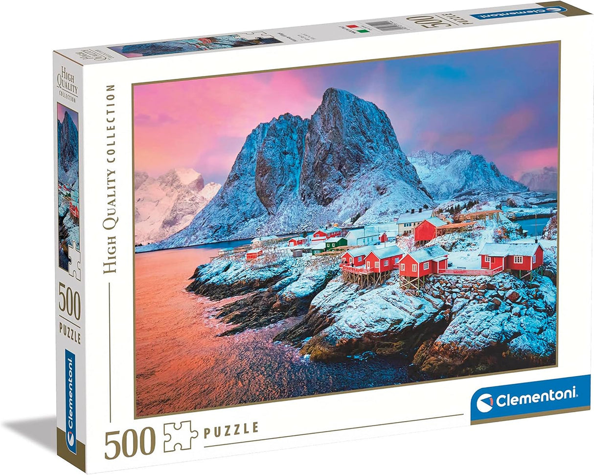 Clementoni Hamnoy Village Jigsaw Puzzle - 500 Piece - High Quality Collection - (35144)