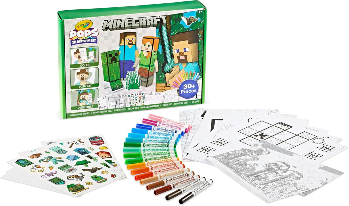 Crayola POPS 3D Activity Super Set Minecraft