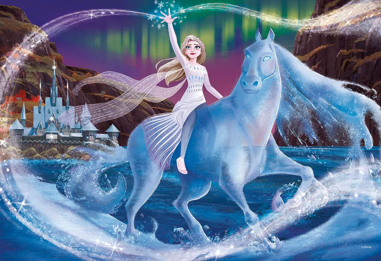 Clementoni Disney Frozen 2 Glow in the Dark Jigsaw Puzzle - 104 Piece - Lights Collection - (27548)