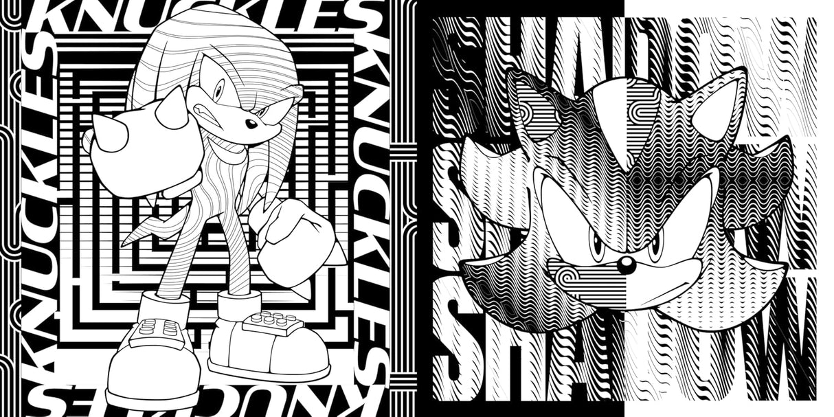 Sonic The Hedgehog: Adult Colouring Book and Puzzle Set (Sega: 1000 Pieces)