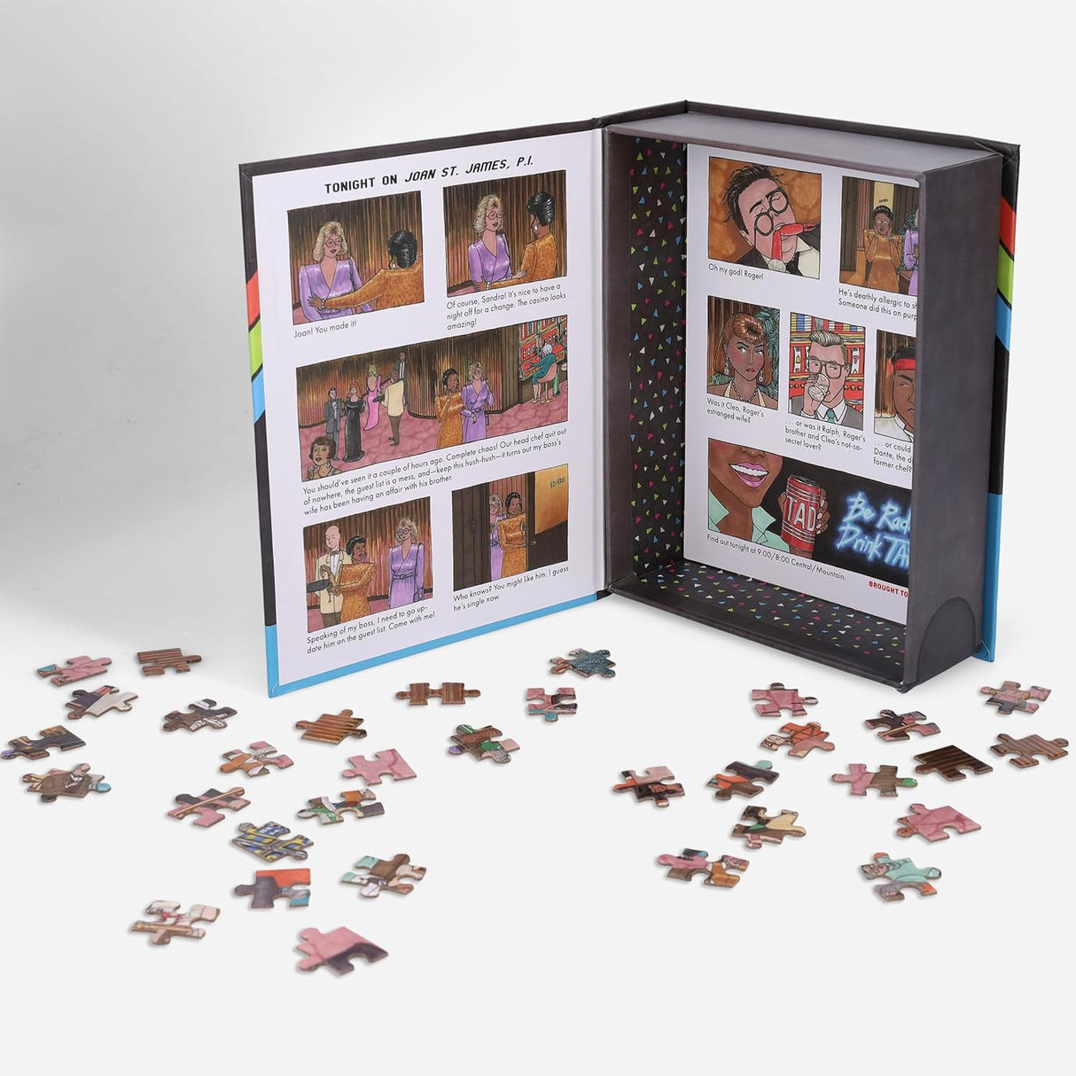 Puzzling Mysteries of the 80s: Death by Crab Leg 500-Piece Jigsaw Puzzle