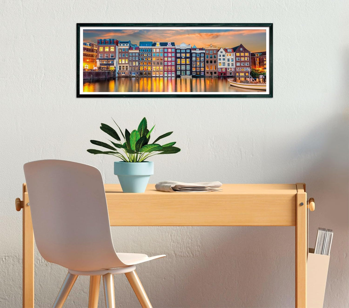 Clementoni Bright Amsterdam Jigsaw Puzzle - 1000 Piece - Panorama - High Quality Collection - (39838)