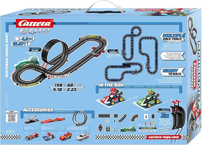 Carrera GO!!! Nintendo Mario Kart 8 Slot Car Set