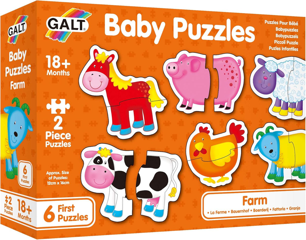 Galt - Baby Puzzles - Farm - 2 Piece